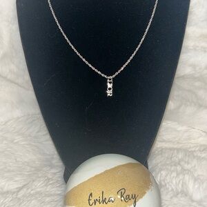 Dior‎ Silver Logo Necklace